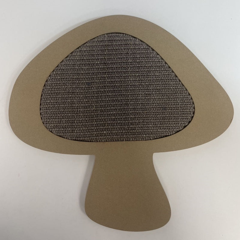 Griffoir mural plat en sisal – Forme Champignon marron