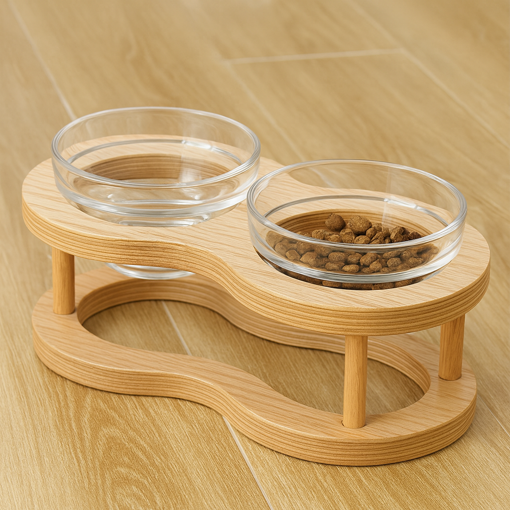 Gamelle en verre pour chat - Prestige Nature