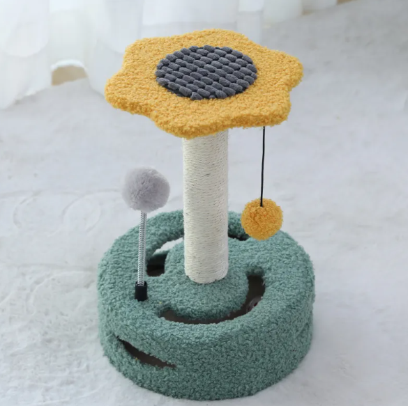 arbre à chat en forme de fleur