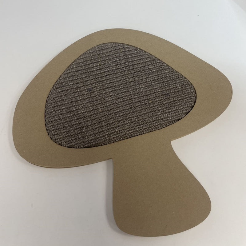 Griffoir mural plat en sisal – Forme Champignon marron