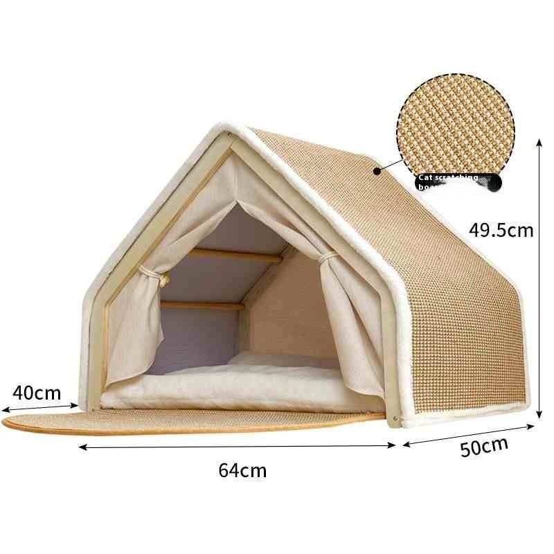 Lit cabane pour chat - Prestige Nature