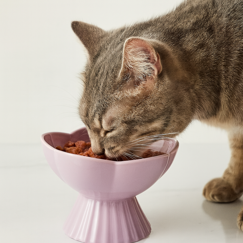 gamelle pour chat en forme de fleur