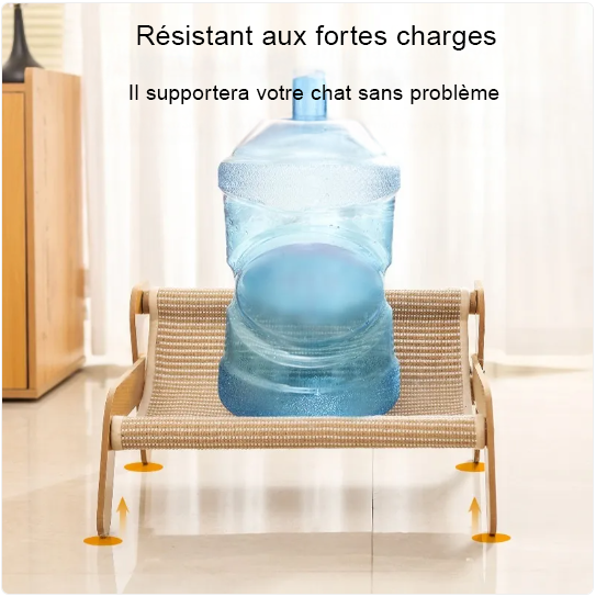 Hamac griffoir pour chat - scandinave en sisal naturel