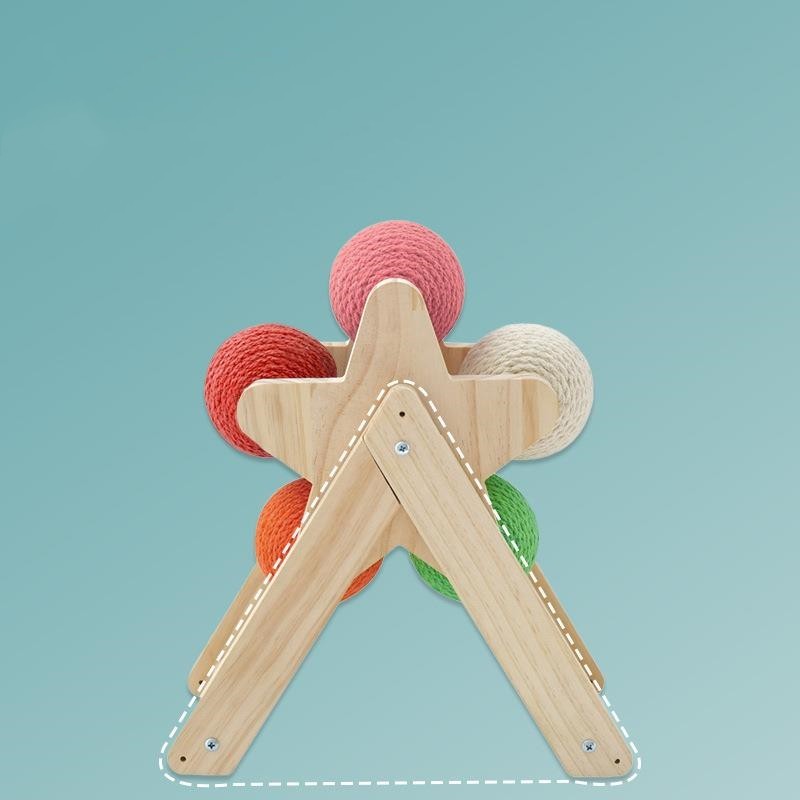 jouet pour chat roue griffoir en sisal